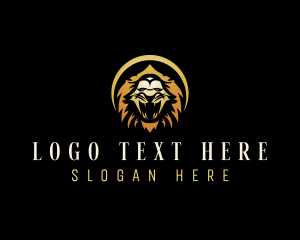 Lion - Wild Lion Roar logo design