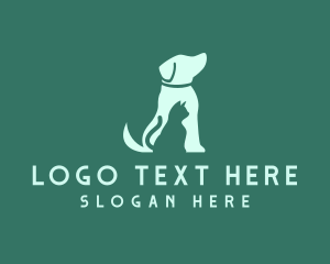 Hound - Cat Dog Pet logo design