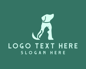 Canine - Cat Dog Pet logo design