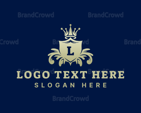 Luxury Crown Crest Logo