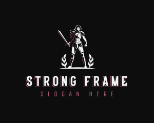 Strong Warrior Woman logo design