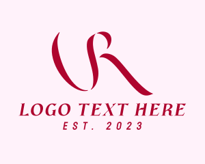Elegant - Ribbon Letter R logo design