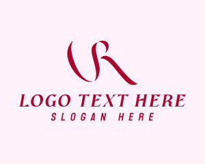 Elegant Feminine Letter R logo design
