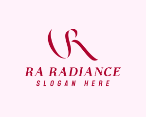 Elegant Feminine Letter R logo design