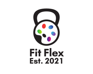 Fitness - Art Gym Palette logo design