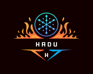 Ice Fire Hvac Logo