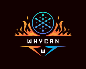Ice Fire Hvac Logo