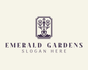 Plant Shovel Landscaping logo design