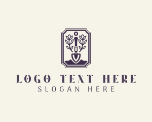 Plant Shovel Landscaping Logo