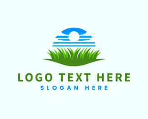 Sky - Sky Grass Lawn Care logo design