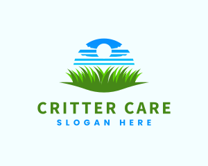 Sky Grass Lawn Care logo design