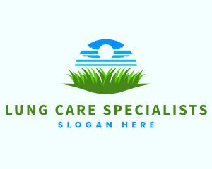 Sky Grass Lawn Care logo design