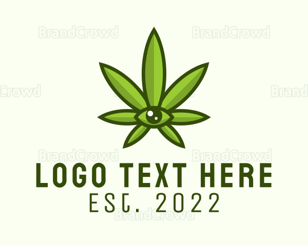 Marijuana Weed Eye Logo