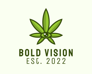 Marijuana Weed Eye logo design