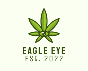 Marijuana Weed Eye logo design