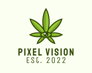 Marijuana Weed Eye logo design