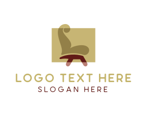 Furniture Shop - Seat Furniture Letter L logo design