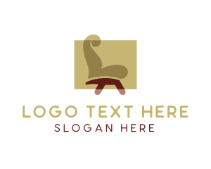 Seat Furniture Letter L logo design