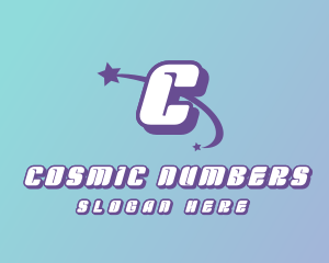 Cosmic Shooting Star  logo design