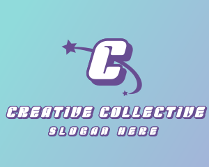 Cosmic Shooting Star  logo design