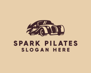 Car Repair - Retro Limousine Car logo design