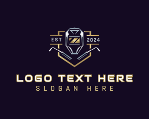 Welding Fabrication Industrial logo design