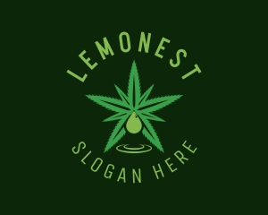 Vape - Medical Leaf Droplet logo design