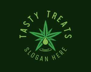 Edibles - Medical Leaf Droplet logo design