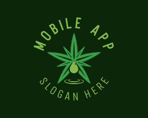 Edibles - Medical Leaf Droplet logo design