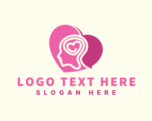 Free - Mental Wellness Psychology Heart logo design