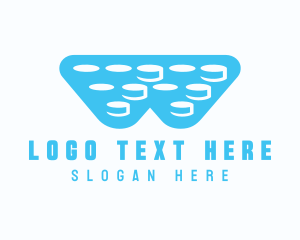 Delivery Service - Bubble Wrap Letter W logo design