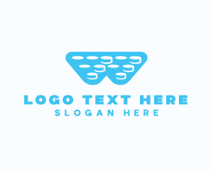 Package - Bubble Wrap Letter W logo design