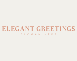 Elegant Business Wordmark logo design