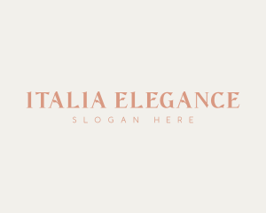 Elegant Business Wordmark logo design