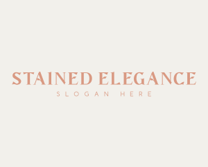 Elegant Business Wordmark logo design