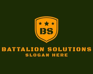 Battalion - Army Military Shield Star logo design