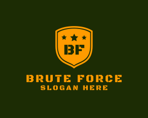 Army Military Shield Star logo design