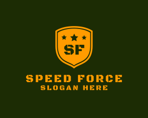 Army Military Shield Star logo design