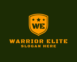 Army Military Shield Star logo design