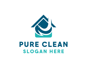 Housekeeping Home Cleaning  logo design