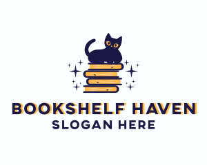 Books - Pet Cat Books logo design