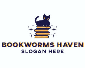 Books - Pet Cat Books logo design