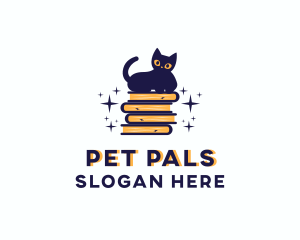 Pet Cat Books logo design