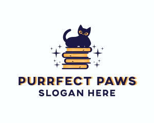 Pet Cat Books logo design