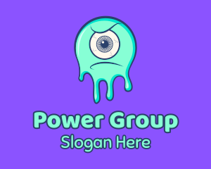 Eyeball Slime Monster  Logo