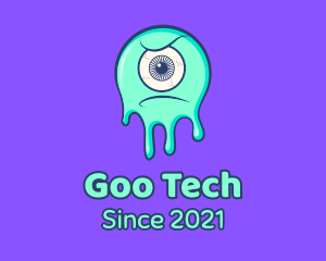 Goo - Eyeball Slime Monster logo design