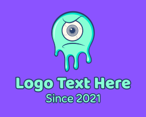 Ooze - Eyeball Slime Monster logo design
