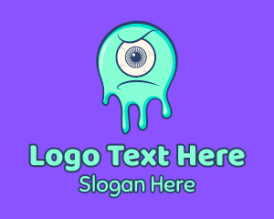 Eyeball Slime Monster  Logo