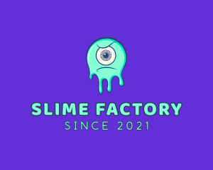 Eyeball Slime Monster  logo design