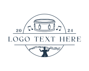 Drum - Musical Drum Instrument logo design